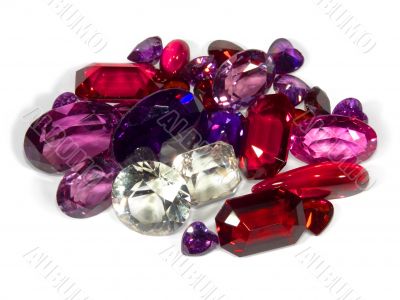 faceted stones