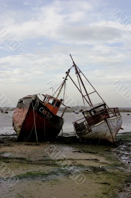 Old Wrecks at West Mersea