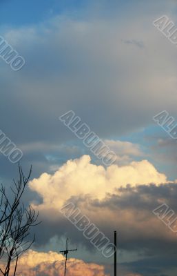 Clouds at dusk