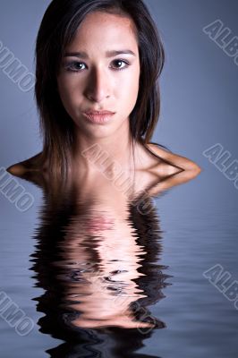 Classical portrait Mixed raced young beauty Classical portrait Mixed raced young beauty