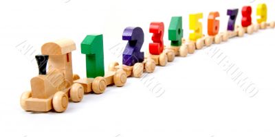 wooden numbers train wooden numbers train