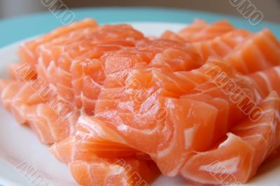 Salmon sashimi