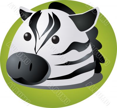 Cartoon zebra