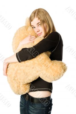 Girl with Teddy bear
