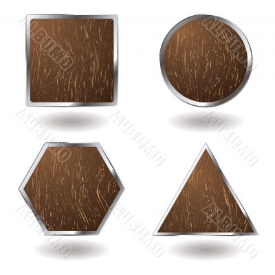 wood button variation