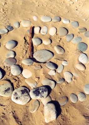 rock formation on beach