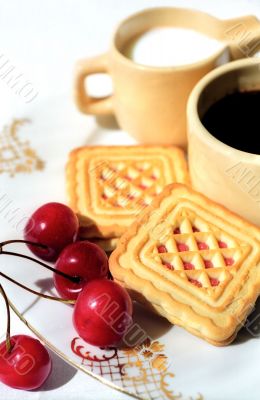 Luncheon with cherry