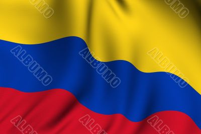 Rendered Colombian Flag