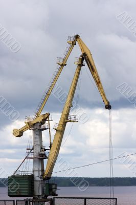crane in port