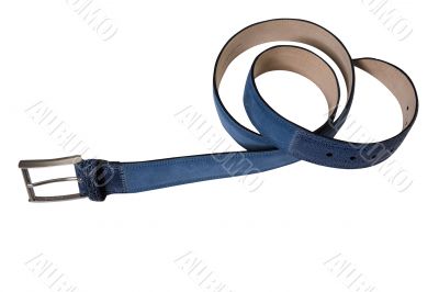 blue belt with buckle
