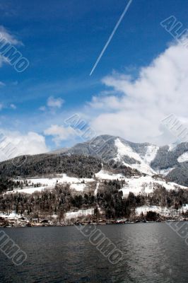 Tranquil Alpine lake