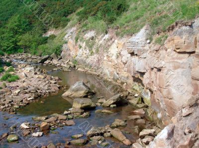 River running through gorge