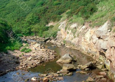 River running through gorge