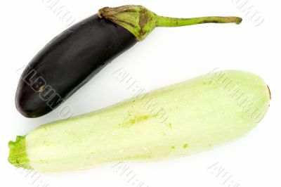 vegetable marrow and eggplant