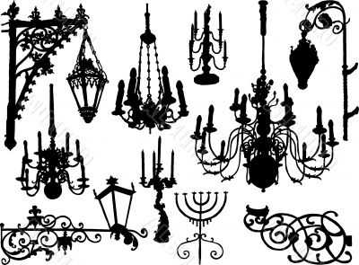 Vector baroque elements Vector baroque elements