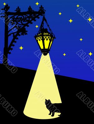Lamp in the night Lamp in the night