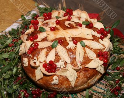 Ukrainian handmade festive bakery Holiday Bread