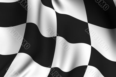 Rendered Chequered Flag Rendered Chequered Flag