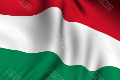 Rendered Hungarian Flag