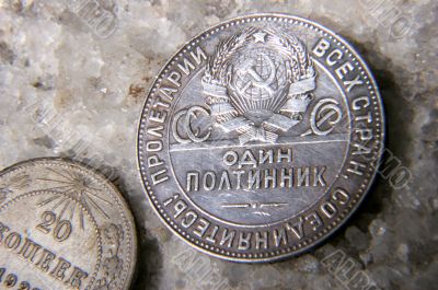 silver USSR coins