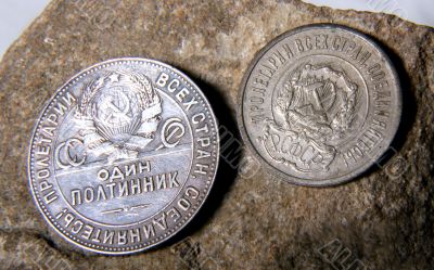 silver USSR coins