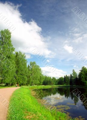 Path along shore of the lake