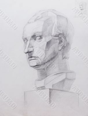 Portrait drawing. Portrait drawing.