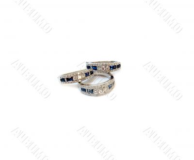 Brilliance ring with earrings