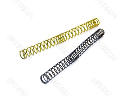 Two metal springs