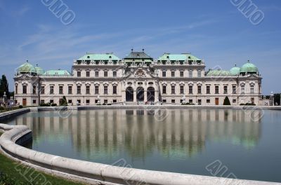 Summer palace Belvedere in Vienna