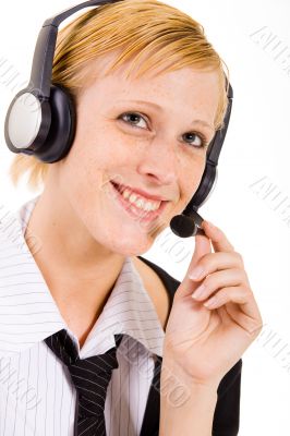 Woman from a helpdesk