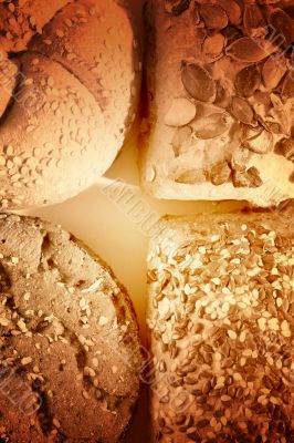 Assortment of baked bread