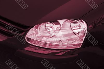 Car headlight.