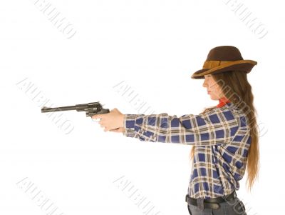 Cowgirl with a gun