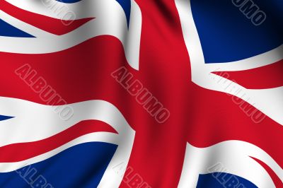 Rendered British Flag Rendered British Flag
