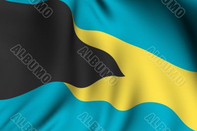 Rendered Bahamian Flag Rendered Bahamian Flag