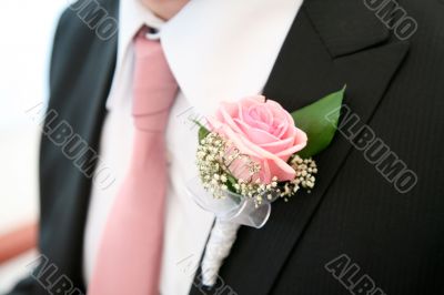 Rose on the suit
