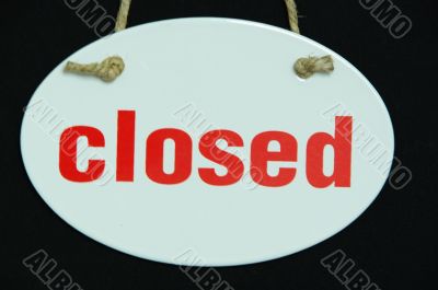 sign closed sign closed