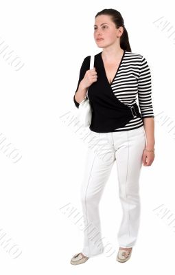 girl with a handbag