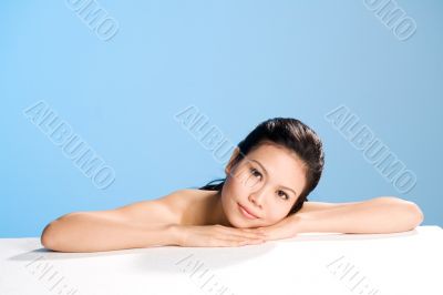 attractive sensual looking asian woman