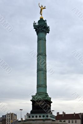 The July column on the area of the Bastile The July column on the area of the Bastile