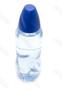 Blue plastic bottle