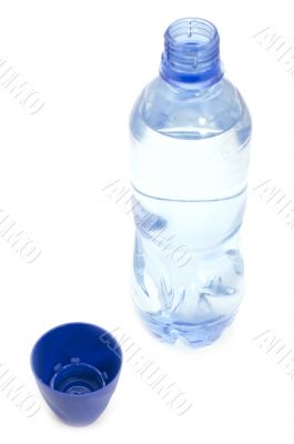 Open plastic bottle