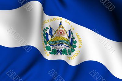 Rendered Salvadoran Flag