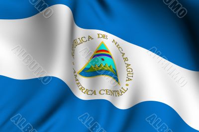 Rendered Nicaraguan Flag Rendered Nicaraguan Flag
