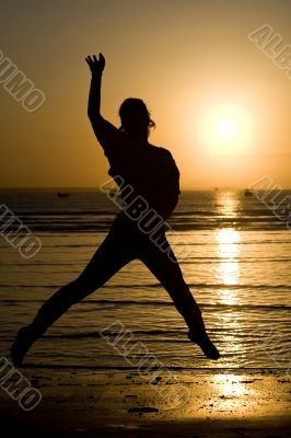 Woman Jumping Woman Jumping