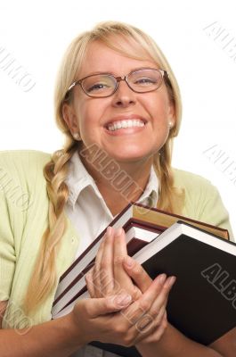 Attractive Student Carrying Her Books