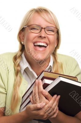 Attractive Student Carrying Her Books