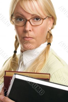 Attractive Student Carrying Her Books