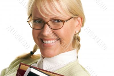 Attractive Student Carrying Her Books